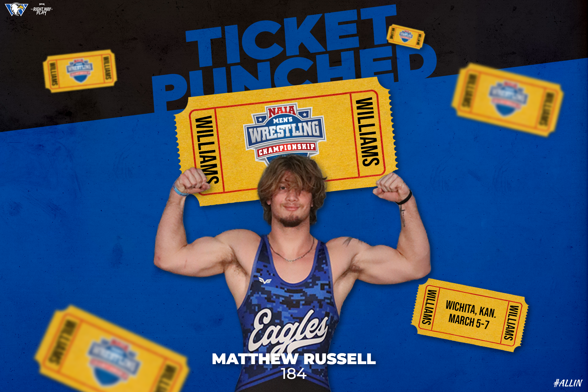 Russell Qualifies for NAIA Wrestling National Championships