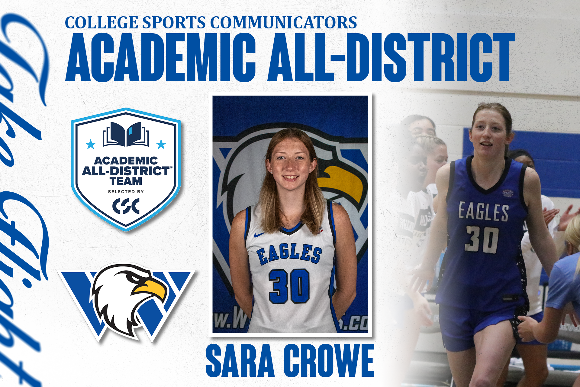 Sara Crowe Named to CSC Academic All-District Team