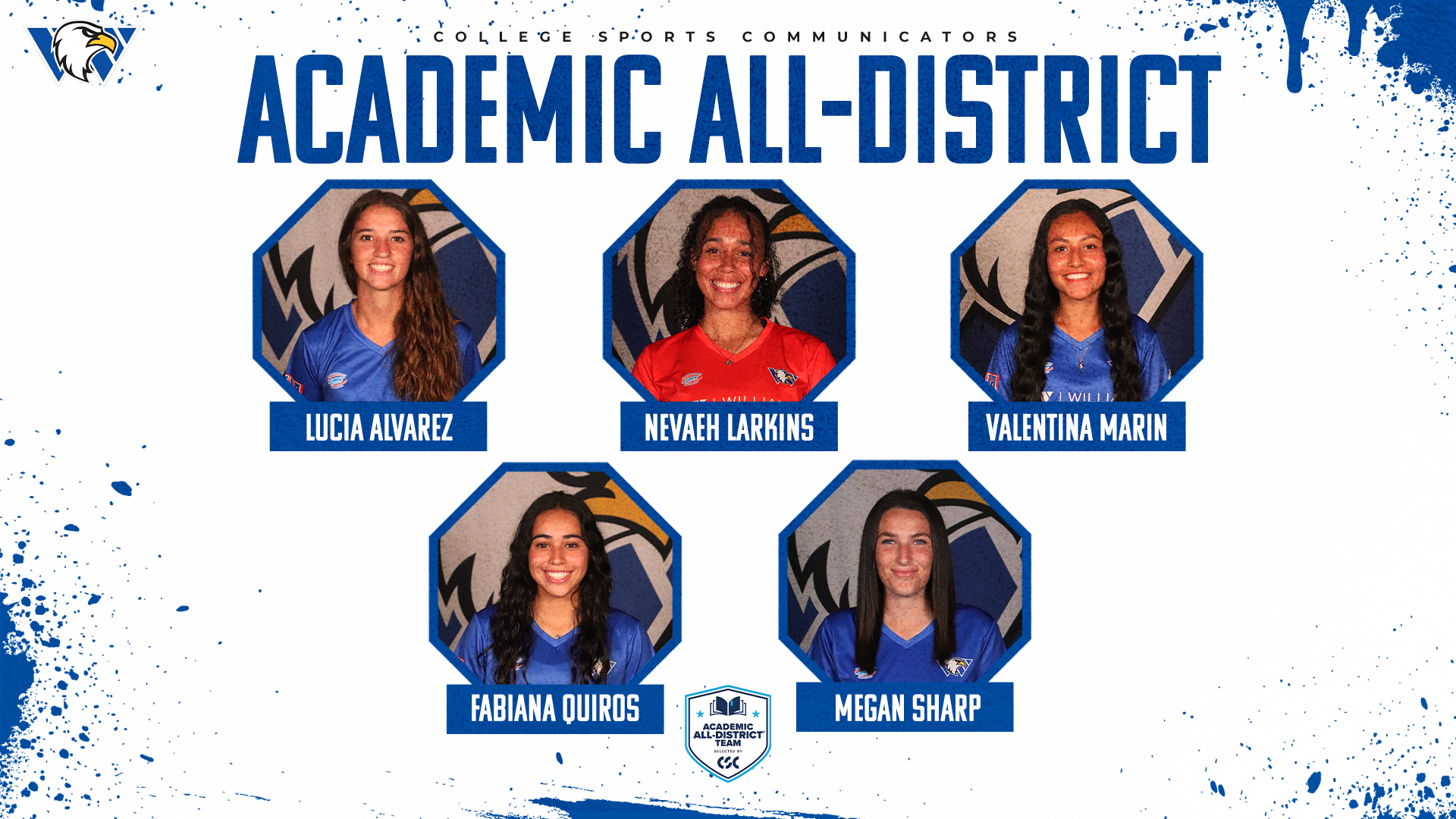 Lady Eagles Soccer Names Five to CSC Academic All-District Team