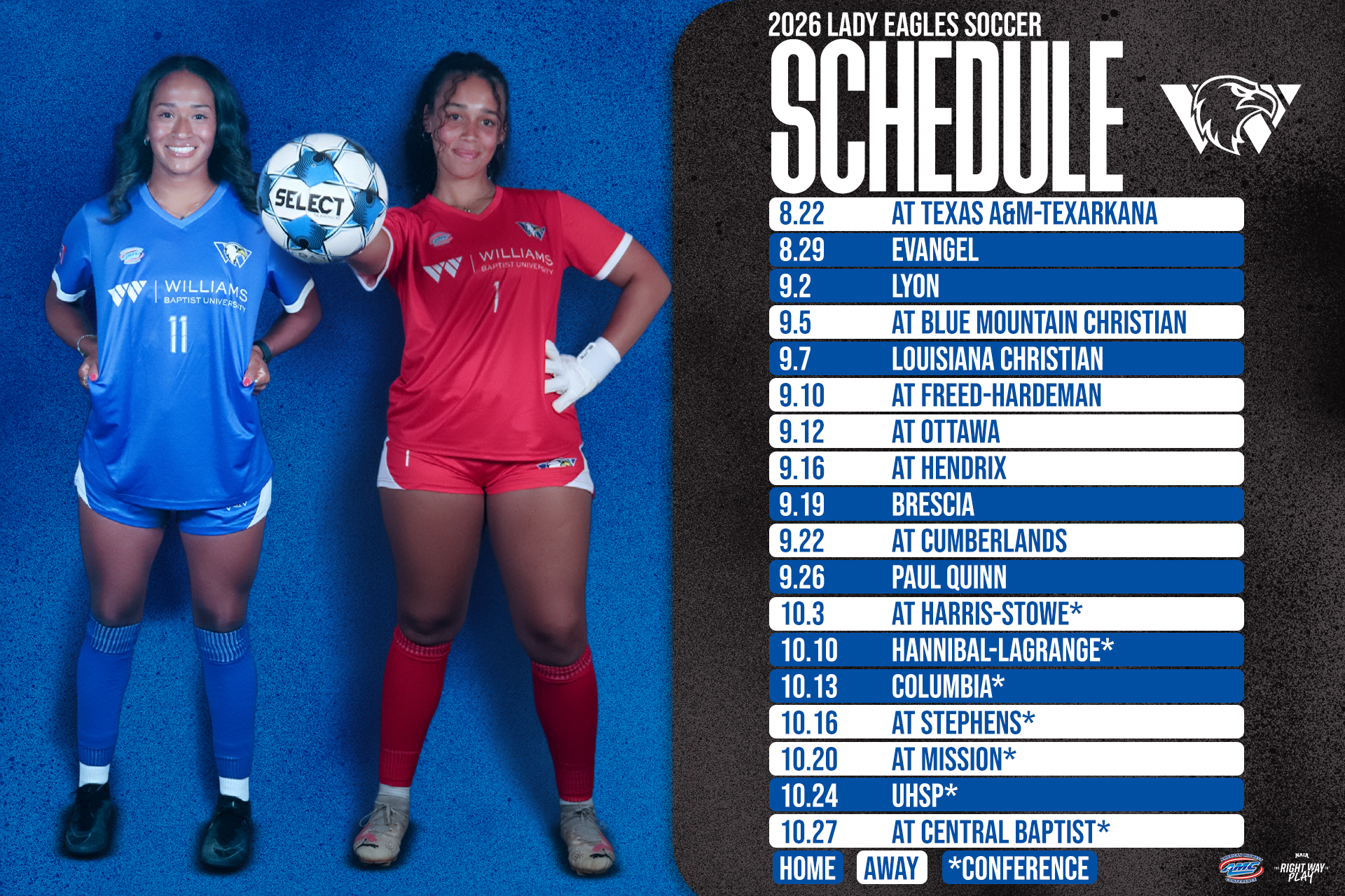 WBU Women&rsquo;s Soccer Unveils 2026 Schedule